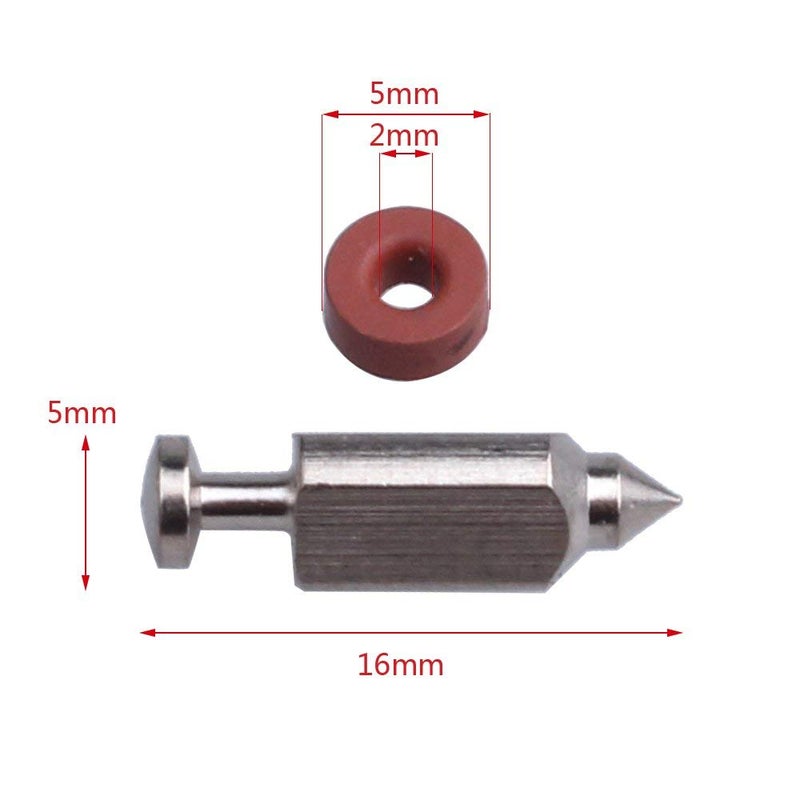 Panari 398188 kit Needle Seat Carburetor Float Valve Needle Seat Kit Replacement For 281144 (Pack of 12) - Image 2